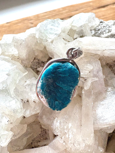 Cavansite (India) 5 | 925 Sterling Silver Pendant