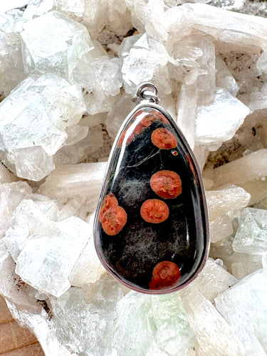 Peanut Obsidain 1 | 925 Sterling Silver Pendant