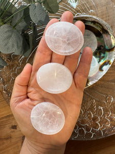 Selenite Thumb Stone/Touch Stone | Peace * Release * Comfort