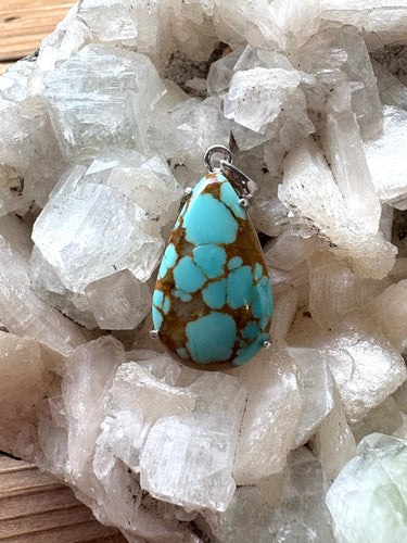 Nevada No. 8 Turquoise 1 | 925 Sterling Silver Pendant