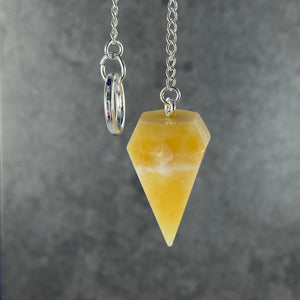 Orange Calcite Pendulum