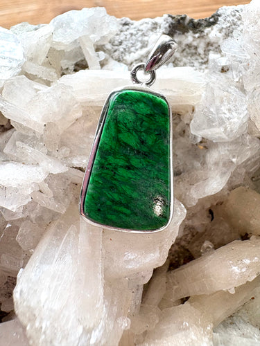 Maw Sit Sit (Burmese Jade) 3 | 925 Sterling Silver Pendant