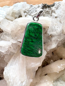 Maw Sit Sit (Burmese Jade) 3 | 925 Sterling Silver Pendant