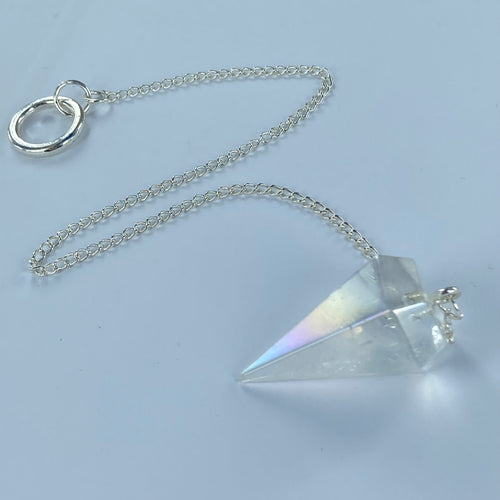 Angel Aura Quartz Pendulum