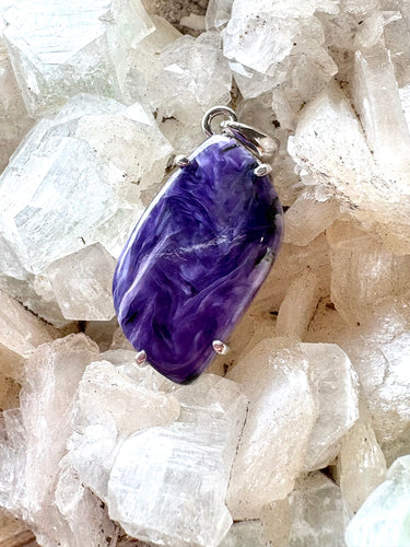 Charoite (Russia) B | Pendant 925 Sterling Silver