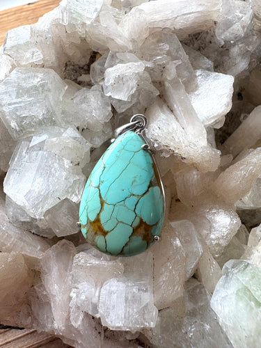 Nevada No. 8 Turquoise 2 | 925 Sterling Silver Pendant