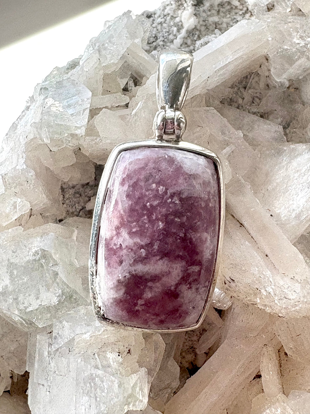 Lepidolite 6 | Pendant 925 Sterling Silver