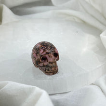 Mini Rhodonite Skull