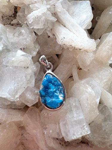 Cavansite (India) 3 | 925 Sterling Silver Pendant