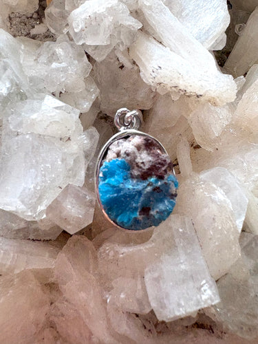Cavansite (India) 2 | 925 Sterling Silver Pendant