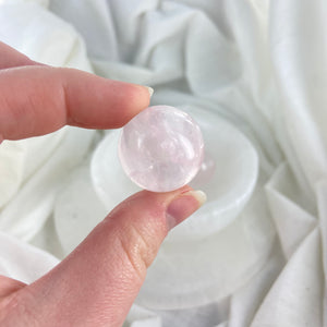 Mini Rose Quartz Sphere