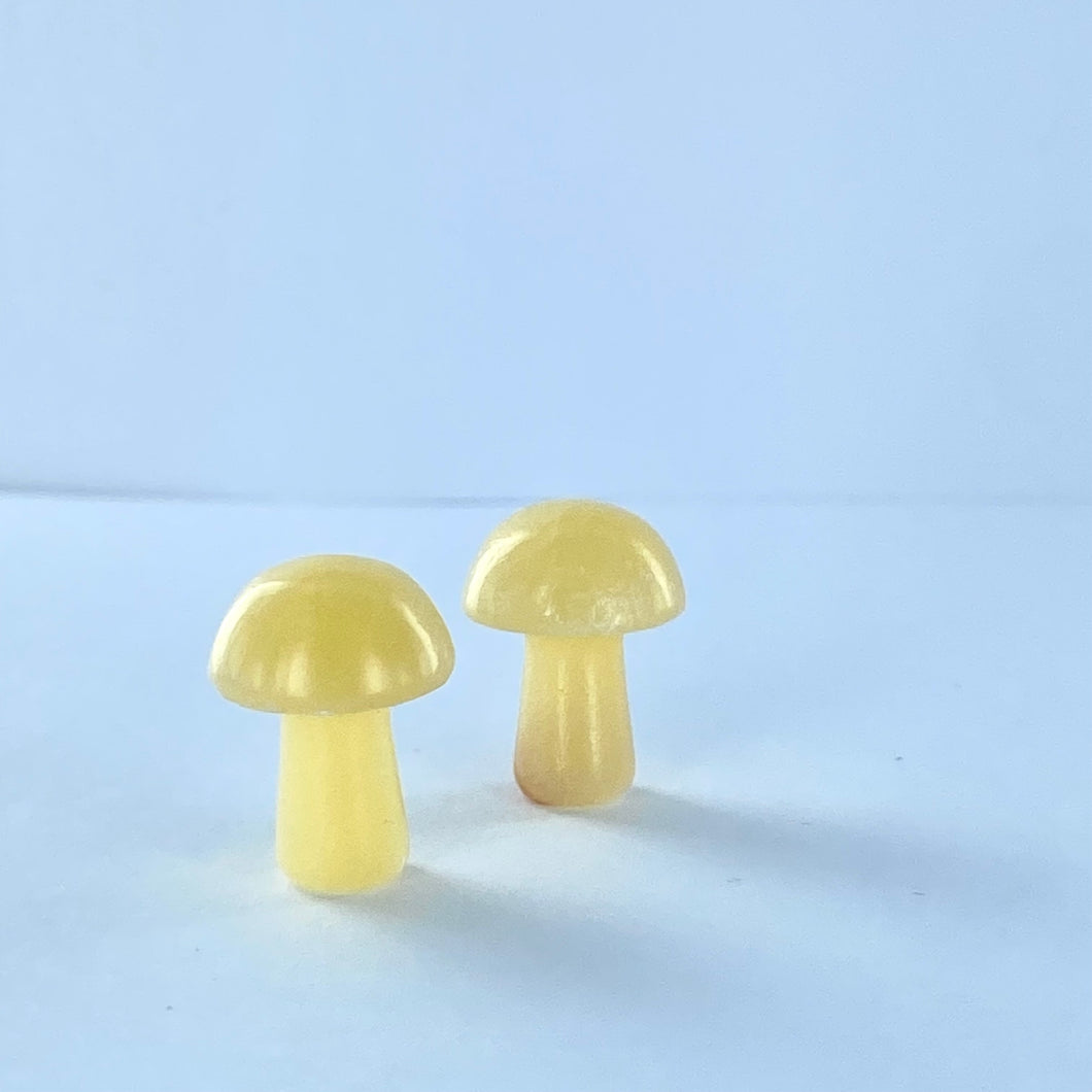 Yellow Calcite Mini Mushroom