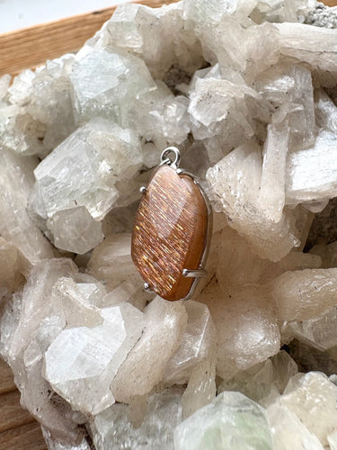 Meteor Shower Sunstone (Tanzania) 1 | 925 Sterling Silver Pendant