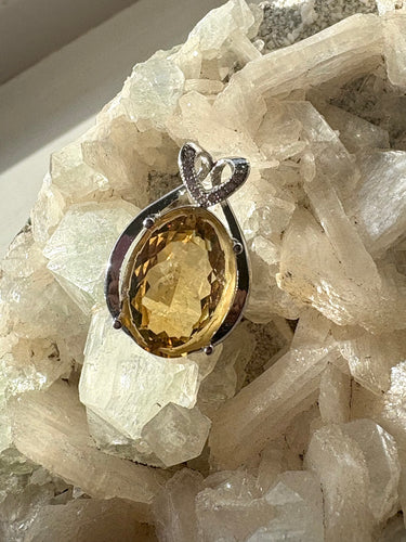 Citrine Natural 2 | 925 Sterling Silver Pendant