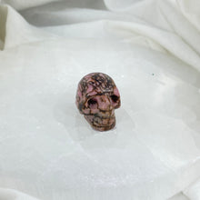 Mini Rhodonite Skull