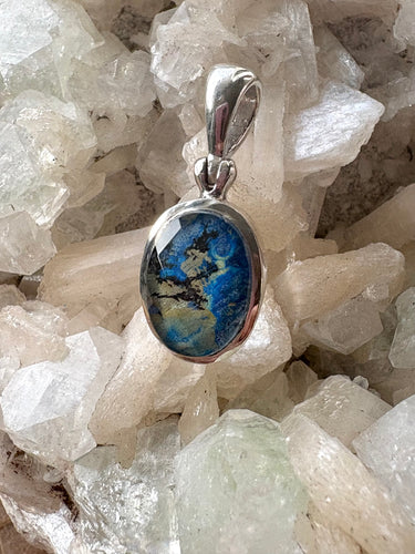 Azurite Malachite  No. 12 | Pendant 925 Sterling Silver