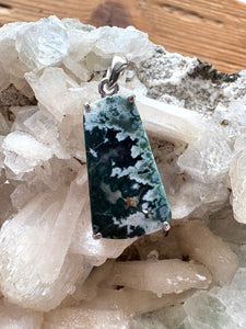 Blue Tide Seam Onyx 1 | Pendant 925 Sterling Silver