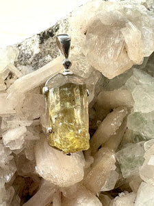 Golden  Apatite No. 2 |  925 Sterling Silver Pendant