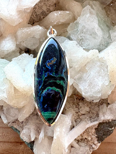 Azurite Malachite No. 1 | Pendant 925 Sterling Silver