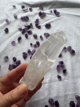 Lemurian Seed Crystal No 2 – Natural Quartz Point with Horizontal Striations