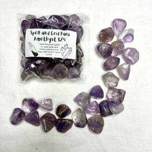 Amethyst Spell & Grid Kit - 200g Small Tumbles
