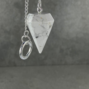 White Howlite Pendulum