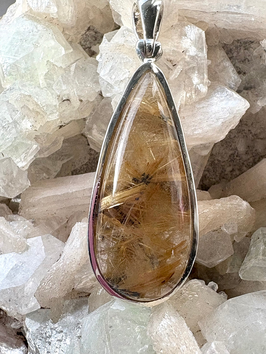 Rutilated  Quartz 6 | Pendant 925 Sterling Silver