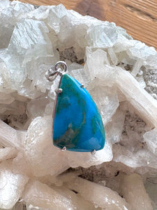 Peruvian Blue Opal 4 | Pendant 925 Sterling Silver