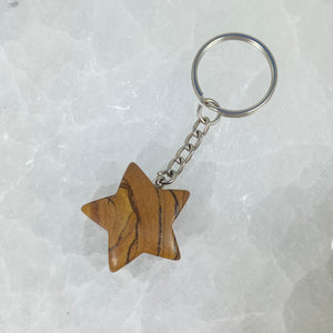 Picture Jasper Star Keyring