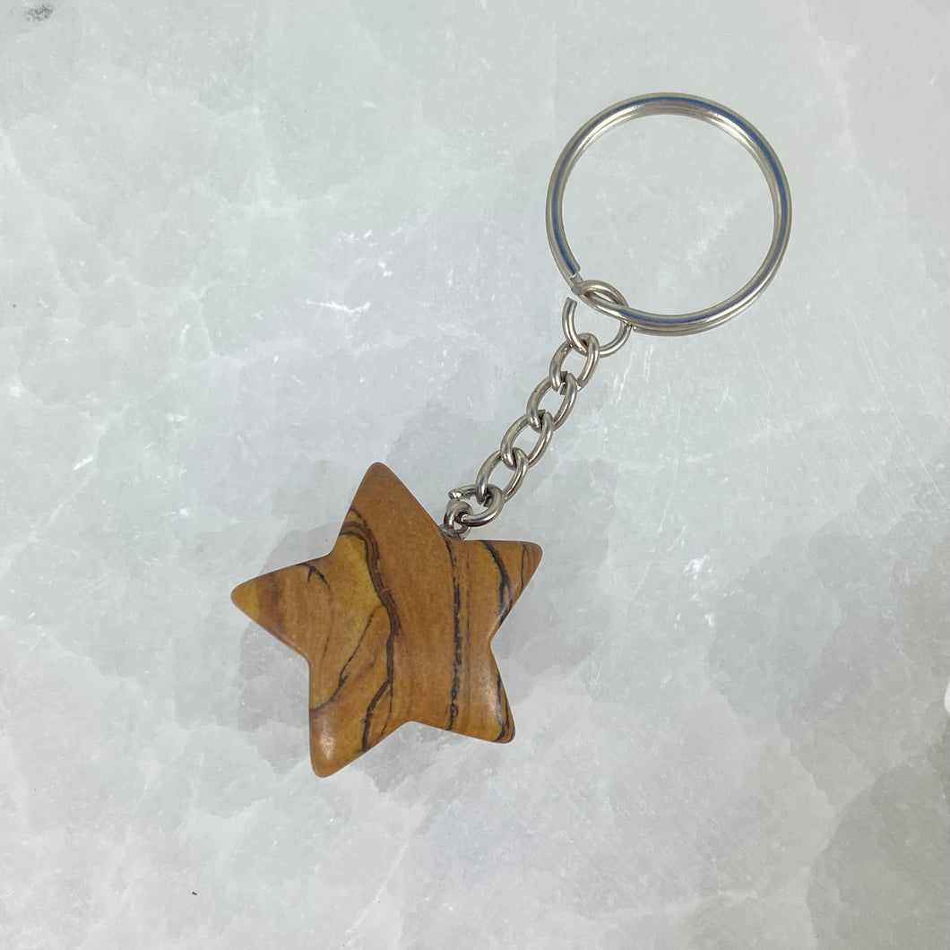 Picture Jasper Star Keyring