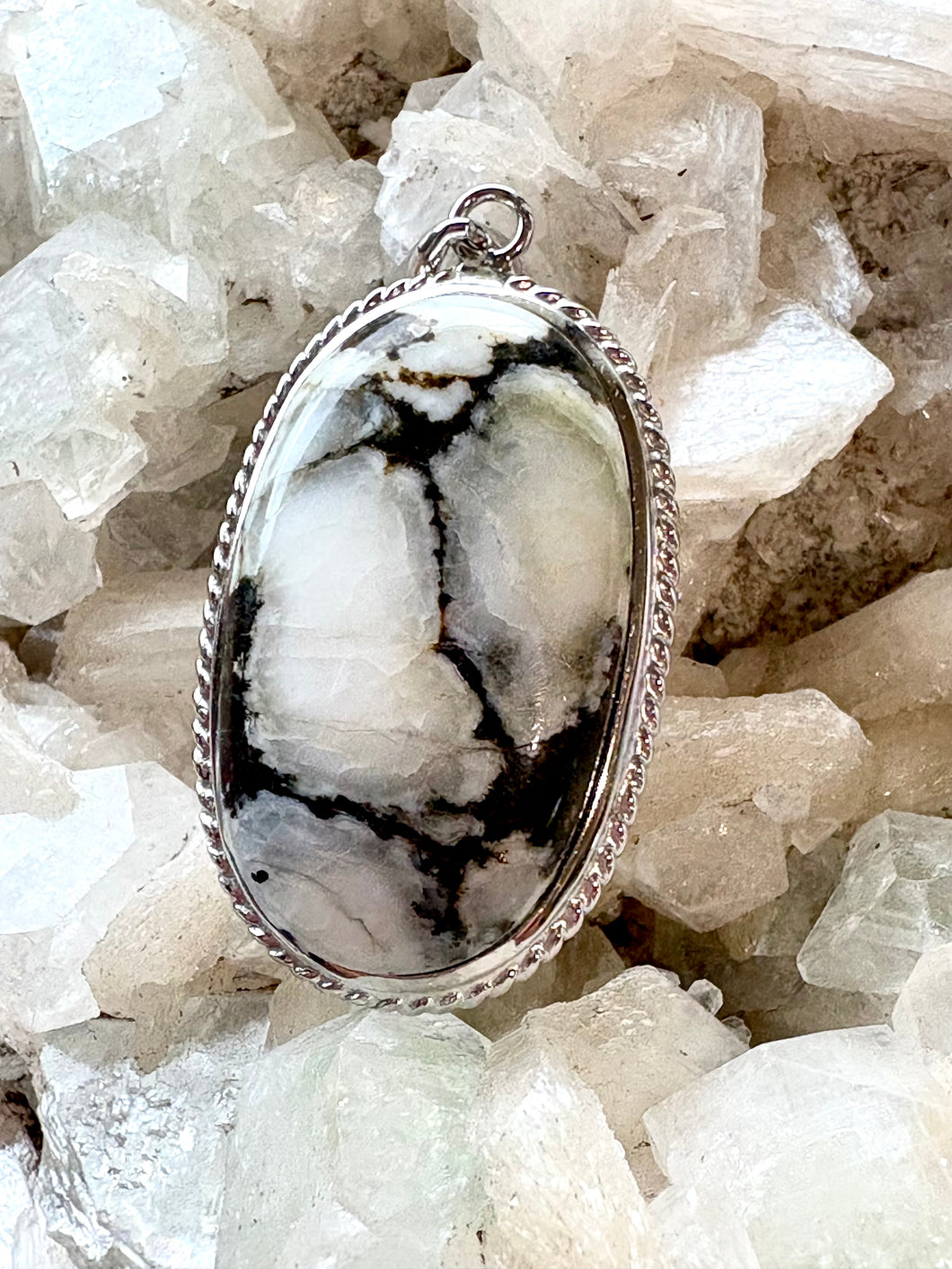 White Moon Turquoise CHN | Pendant 925 Sterling Silver