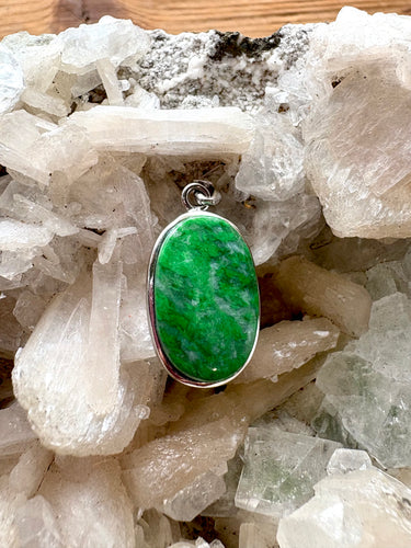 Maw Sit Sit (Burmese Jade) 2 | 925 Sterling Silver Pendant