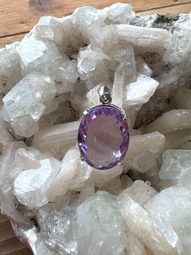 Amethyst Faceted 1 | Pendant 925 Sterling Silver