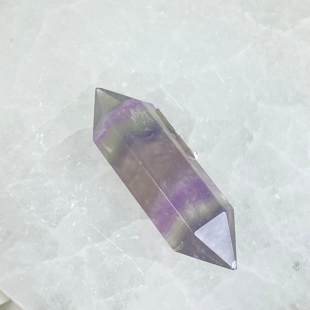 Rainbow Fluorite Double Terminated (chipped point)