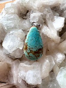 Nevada No. 8 Turquoise 3 | 925 Sterling Silver Pendant