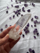 Lemurian Seed Crystal No 3 – Natural Quartz Point with Horizontal Striations