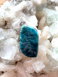 Blue Apatite 3 | 925 Sterling Silver Pendant
