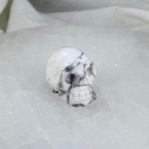 Mini White Howlite Skull