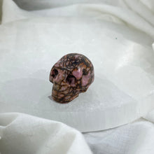 Mini Rhodonite Skull