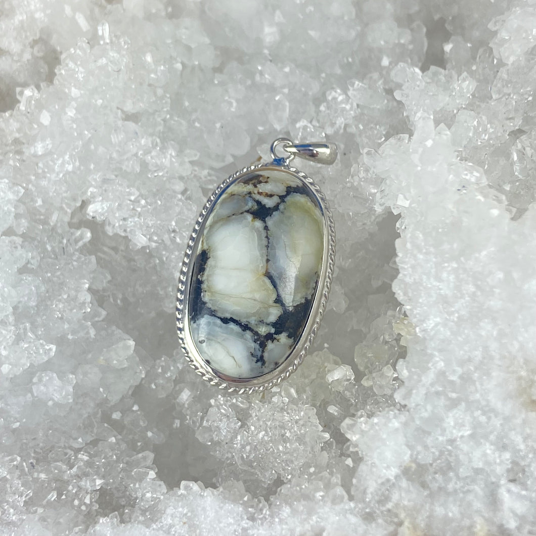 White Moon Turquoise CHN | Pendant 925 Sterling Silver