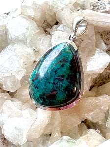Chrysocolla No. 6 | 925 Sterling Silver Pendant