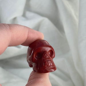 Mini Red Jasper Skull