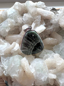 Seraphinite A |  Pendant 925 Sterling Silver