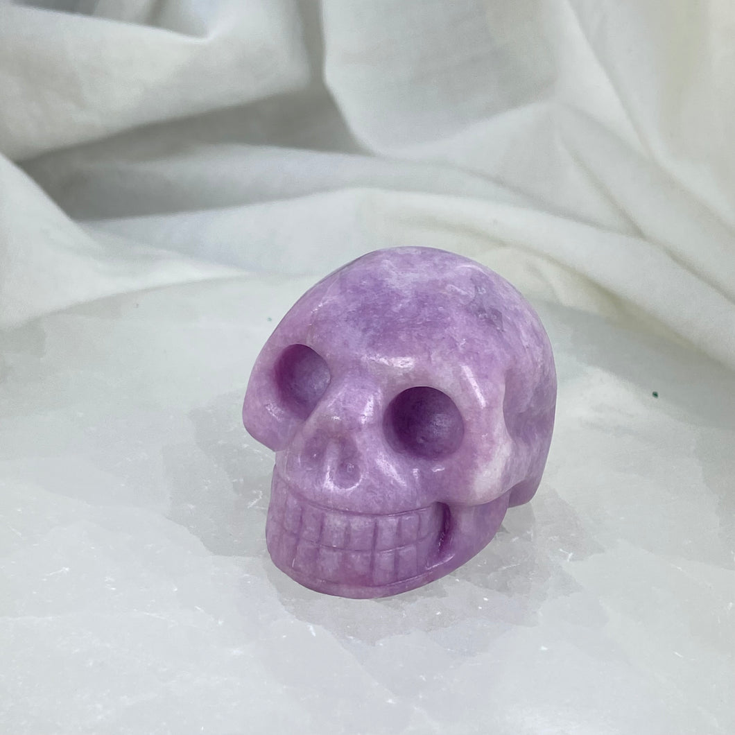 Lepidolite Skull