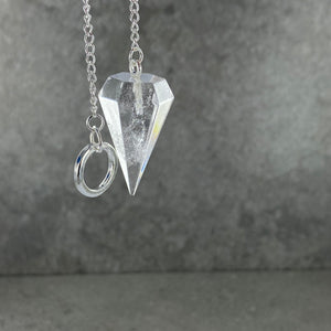 Clear Quartz Pendulum