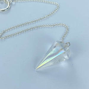 Angel Aura Quartz Pendulum