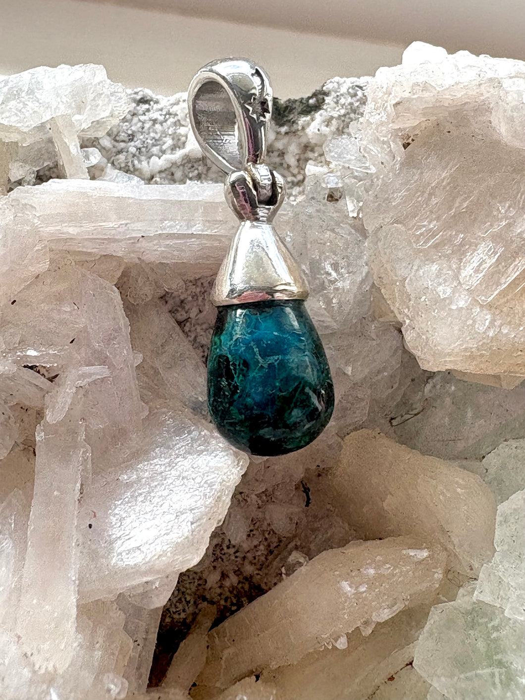 Chrysocolla No. 7 | 925 Sterling Silver Pendant
