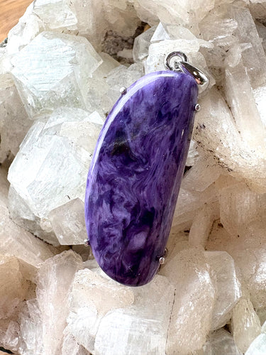 Charoite (Russia) C | Pendant 925 Sterling Silver