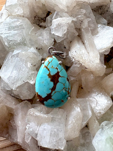 Nevada No. 8 Turquoise 4 | 925 Sterling Silver Pendant
