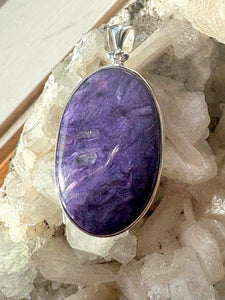 Charoite (Russia)  No. 1 |  Pendant 925 Sterling Silver